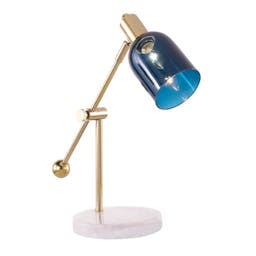 44185&#34; Marcel Desk Lamp Blue/Gold/White - LumiSource