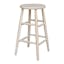 Eco-Friendly Parawood 31" Backless White Barstool