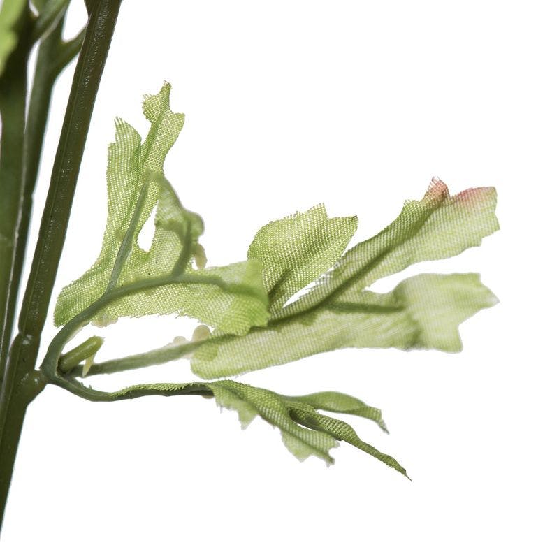 Lush Green 19" Faux Ranunculus Bush Arrangement