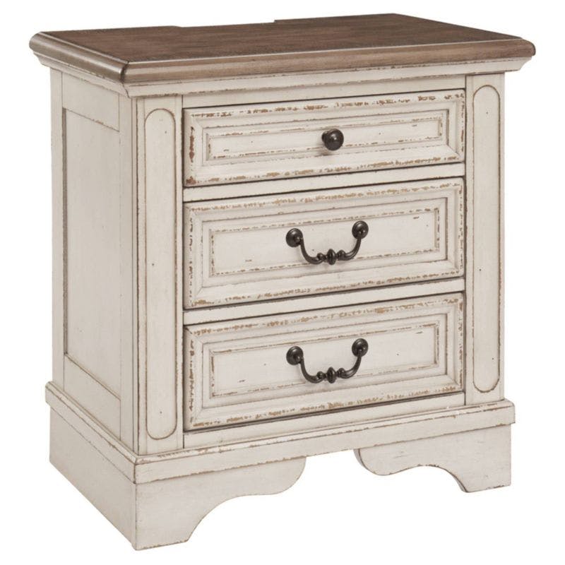 Hayley Solid + Manufactured Wood Nightstand