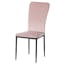 Elegant Beige Velvet Upholstered Metal Side Chair