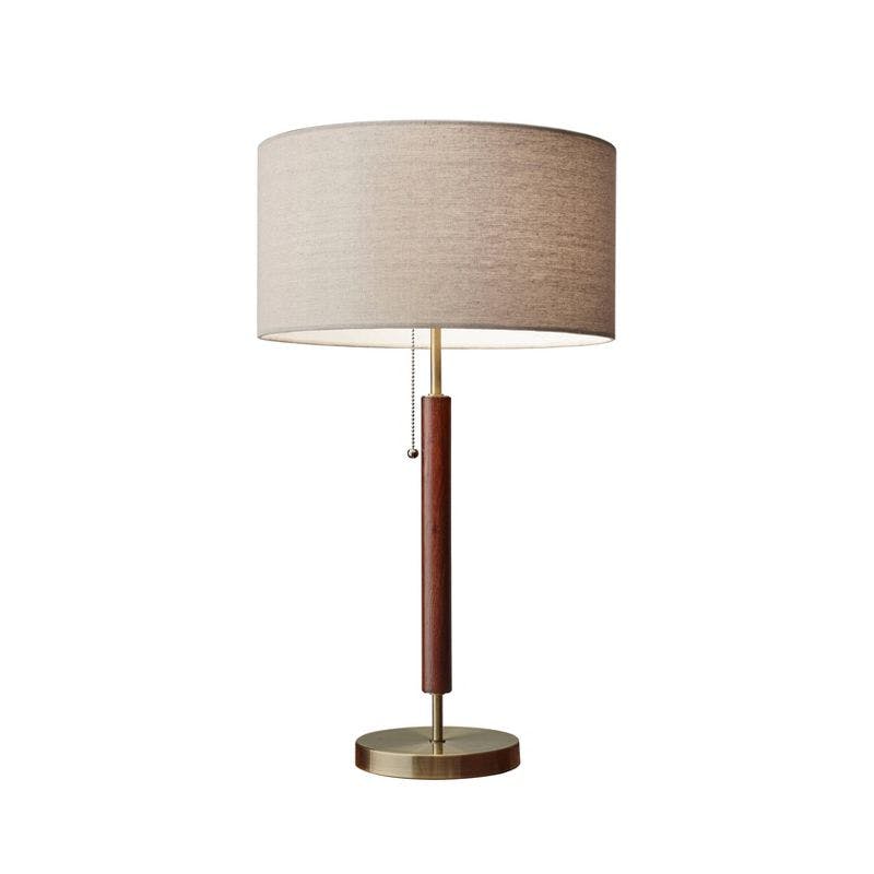 Hamilton 26.25" Walnut Table Lamp