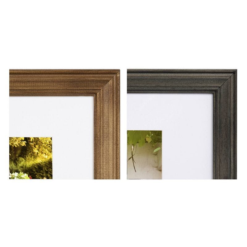Rustic Brown/Gray Wooden Gallery Wall Frame Set 11x14