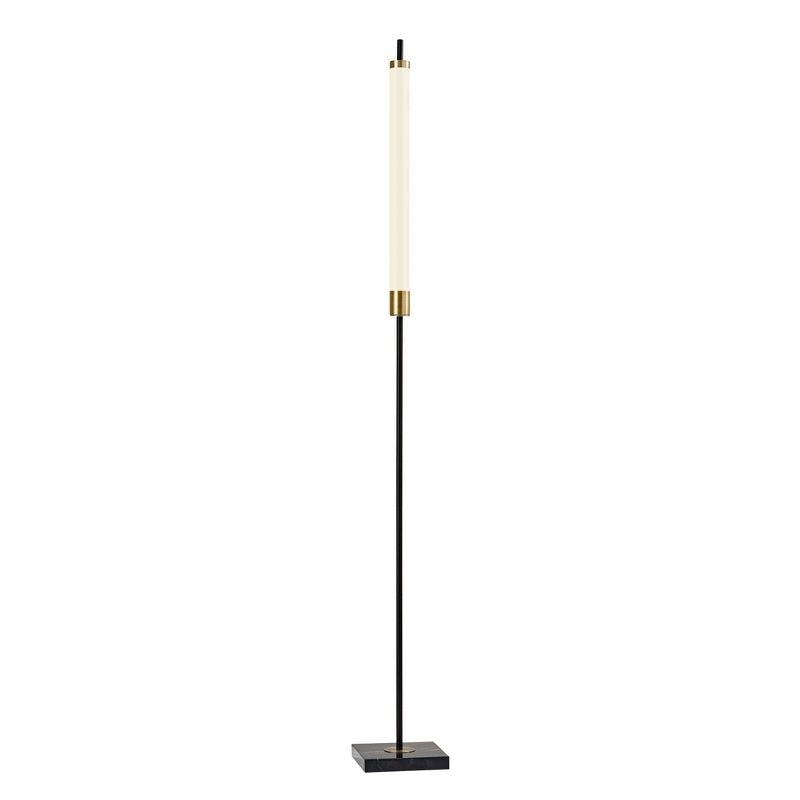 72&#34; 3-way Piper Floor Lamp (Includes LED Light Bulb) Black - Adesso