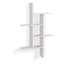 Modern White Cantilever Floating Wall Shelf, 40" x 24"