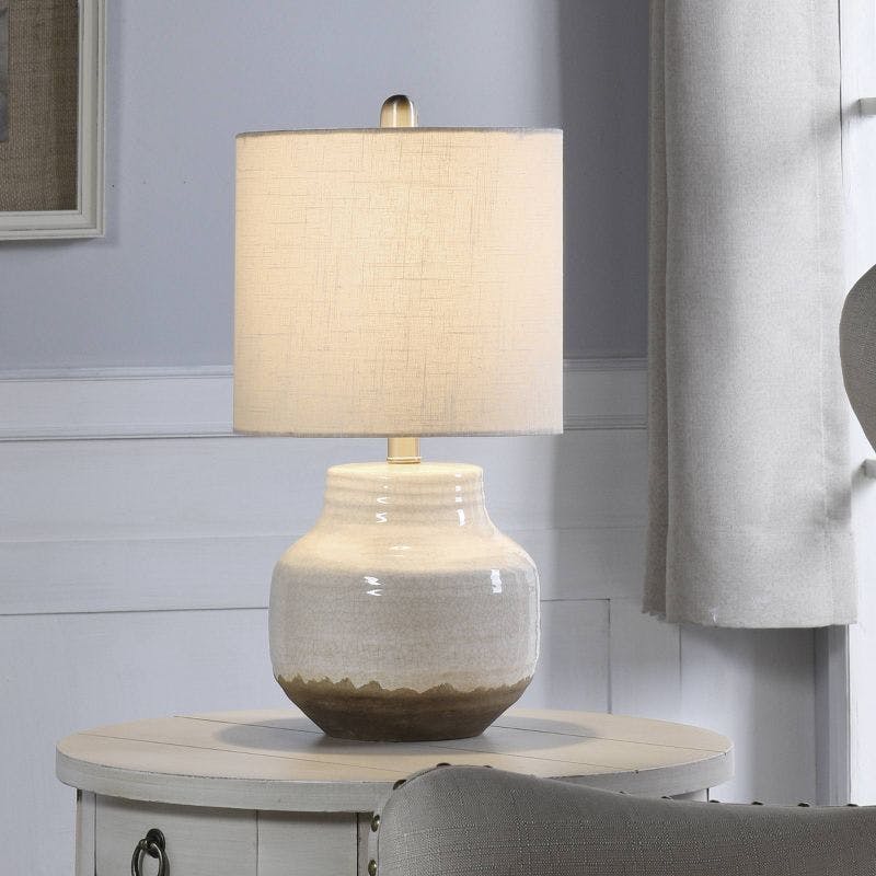 Prova Ceramic Table Lamp Cream - StyleCraft