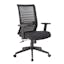 Synchro-Tilt Mesh Task Chair with Adjustable Arms - Black