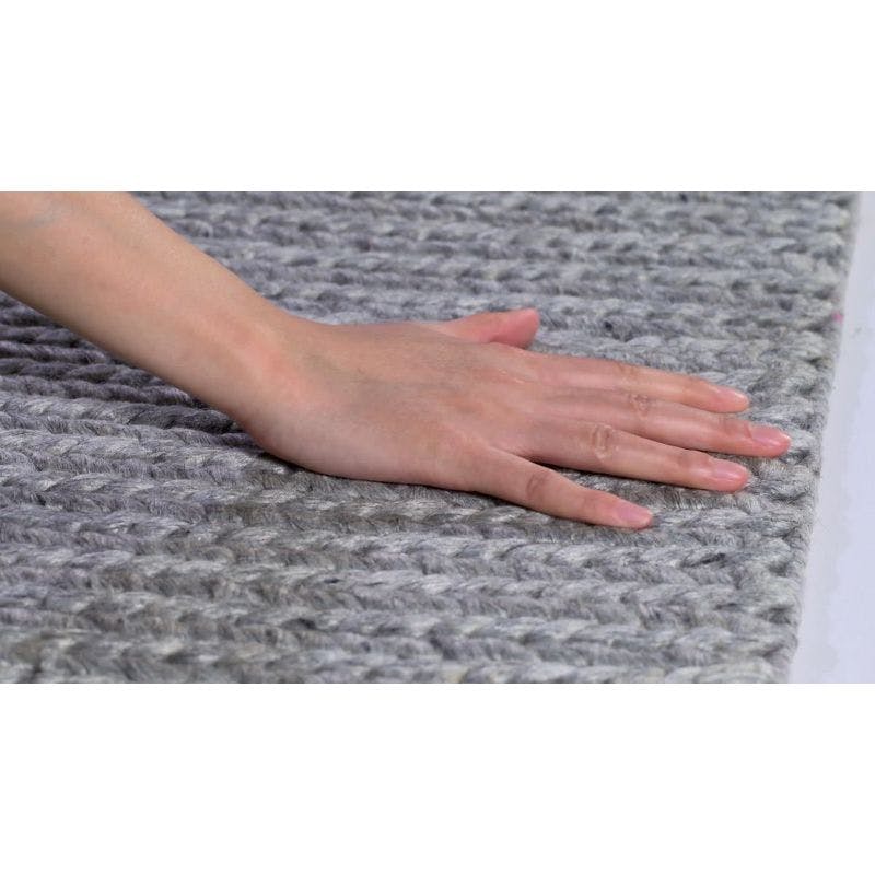 Coastal Charm Hand-Tufted Steel Wool & Viscose 9' x 12' Area Rug