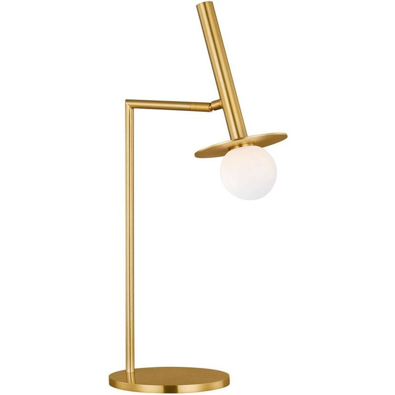 Nodes Burnished Brass LED Table Lamp