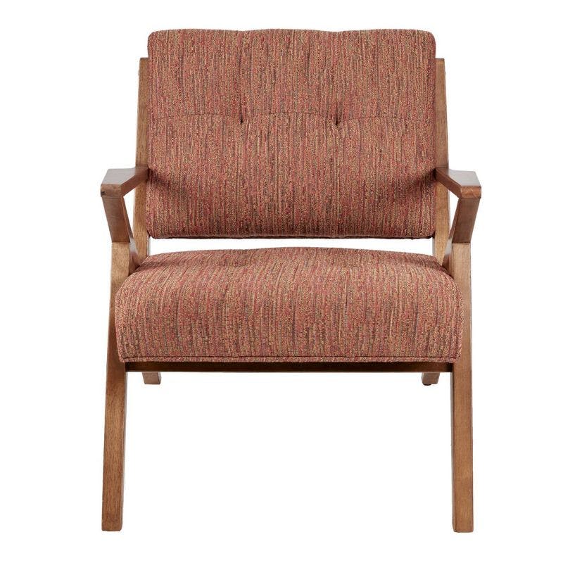 Desi Orange Upholstered Accent Chair