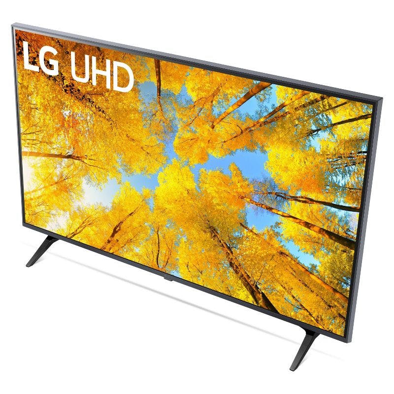 Elegant 43" Gray 4K HDR Smart LED TV with AI Upscaling