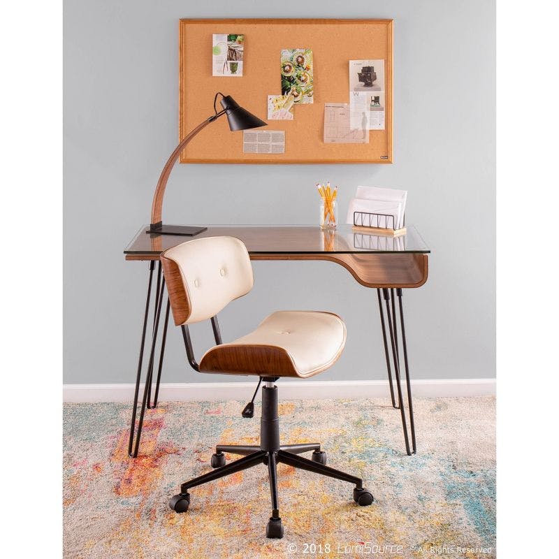 Lombardi Adjustable Mid-Century Modern Desk Chair