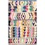 Vibrant Geometric Tufted Wool 6' x 9' Multicolor Area Rug