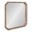 Marston 24" Rustic Brown Wood Square Full-Length Wall Mirror