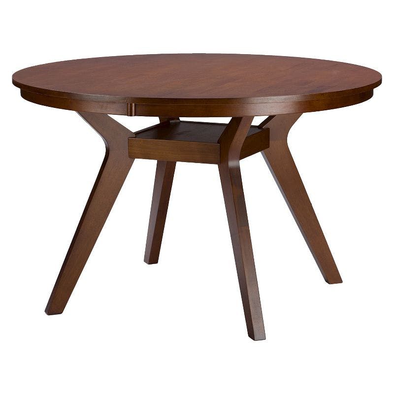 Montreal Art Deco Inspired Round Walnut Dining Table - Seats 8