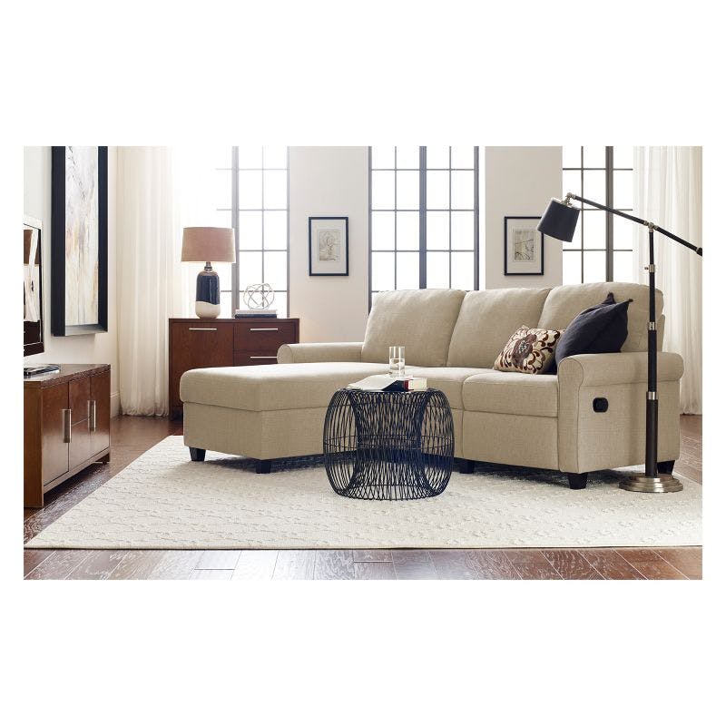 Serta Copenhagen Reclining Sectional Sofa with Storage Chaise