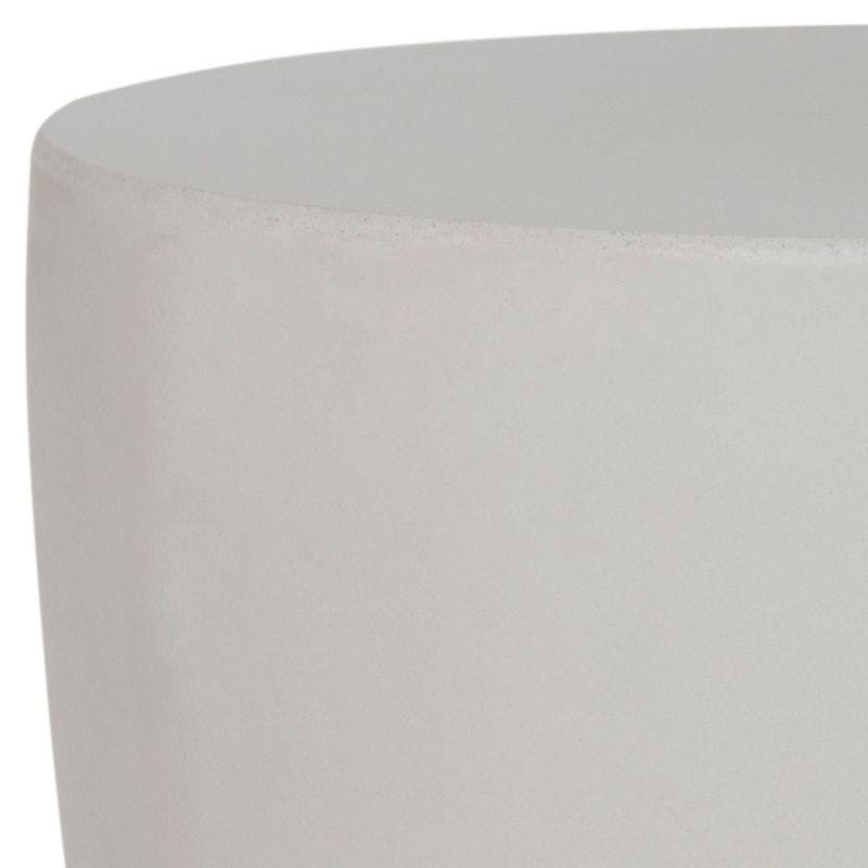 Serenity White Round Acrylic Accent Table