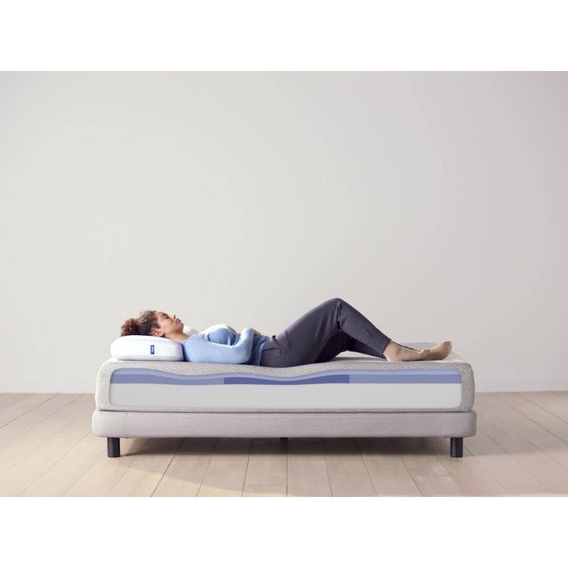 Sustainably Sourced Light Gray Full Foam Mattress with ZonedSupport