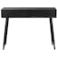 Transitional Black Rectangular Console Table with 3 Drawers
