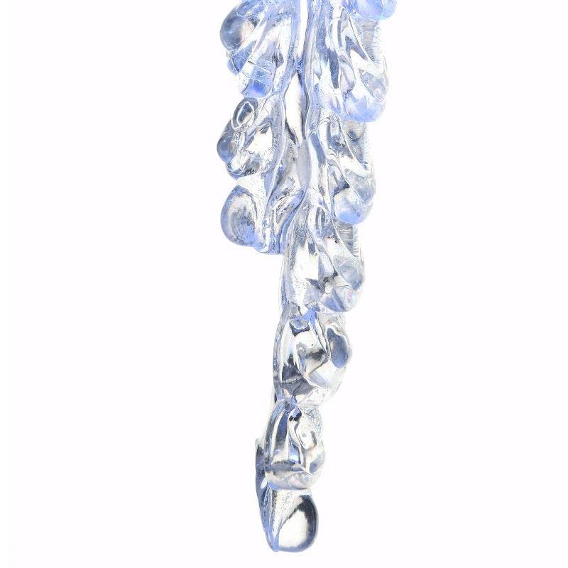 Elegant Crystal Icicle LED String Lights - Cool White, Set of 10