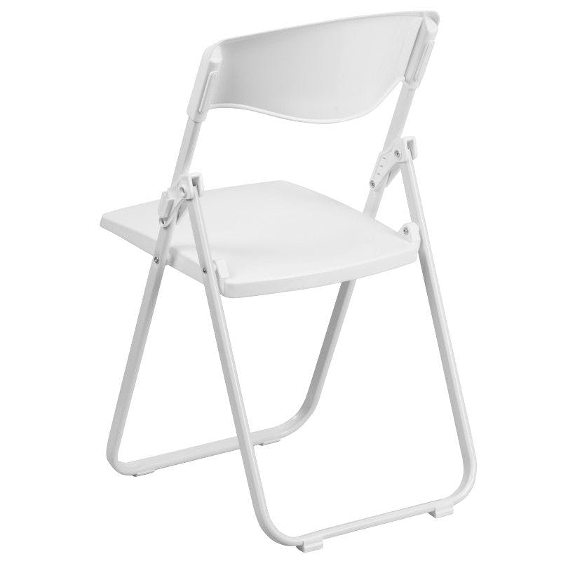 Hercules Heavy Duty White Plastic Folding Chair 2-Pack