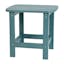 Teal Classic Poly Resin Adirondack Side Table for Outdoor