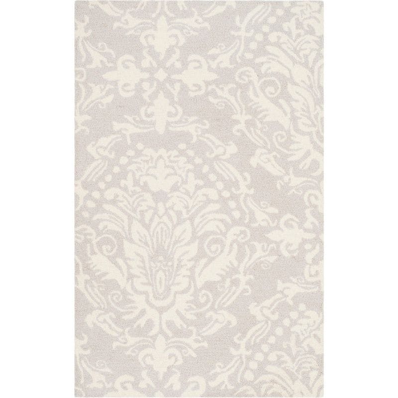 Tansy Hand Tufted Blue/Ivory Wool Area Rug
