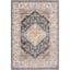 Reversible Easy Care Blue Synthetic 5'3" x 7'3" Rug