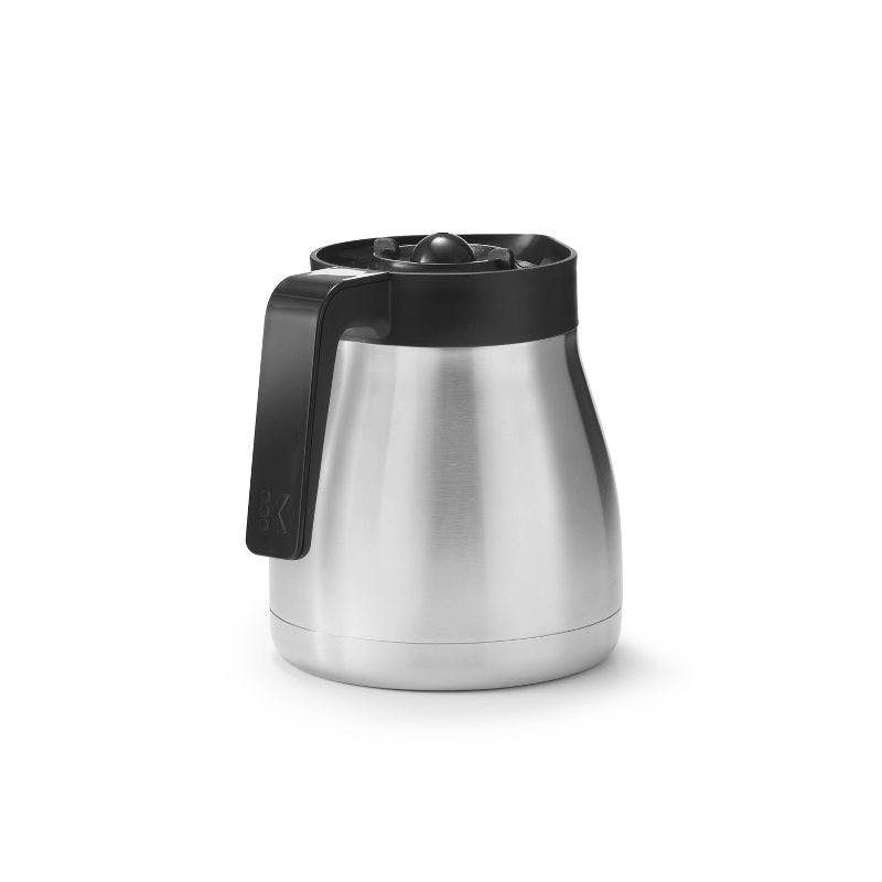 Elegant 60oz Silver Stainless Steel Thermal Coffee Carafe