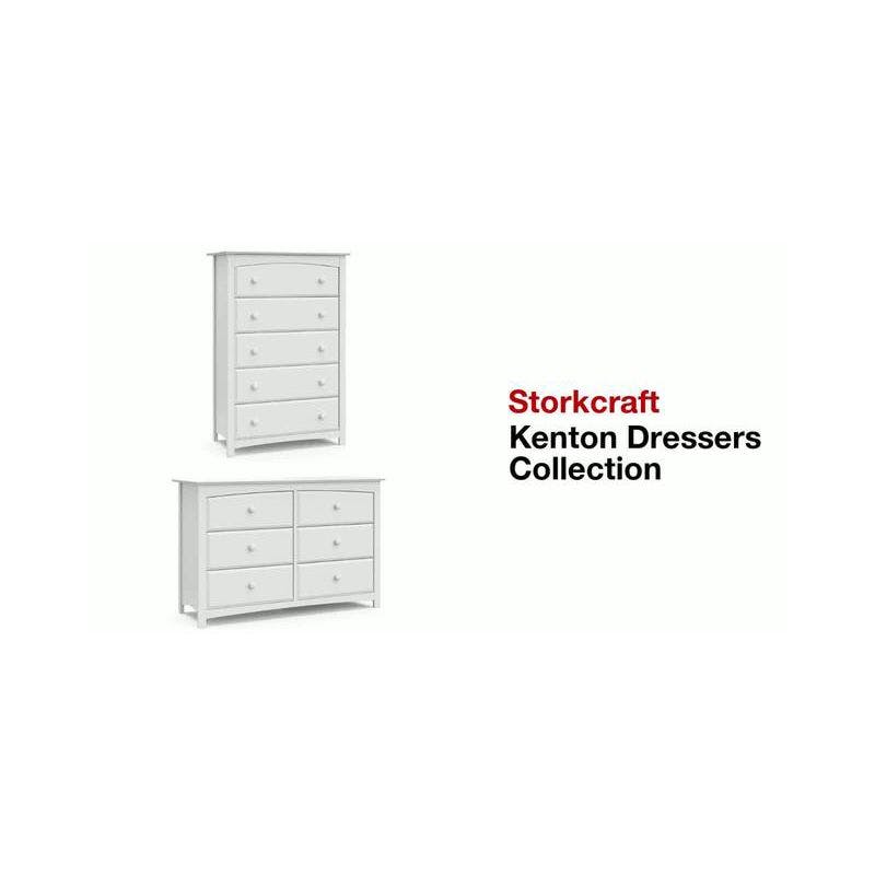Storkcraft Kenton Sleek Black 5-Drawer Nursery Dresser