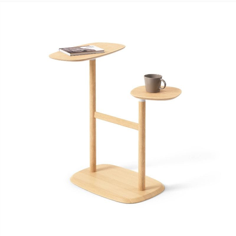 Swivo Natural Solid Wood Side Table