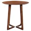 Gaven 38" Round Walnut Ash Counter Height Dining Table for Four