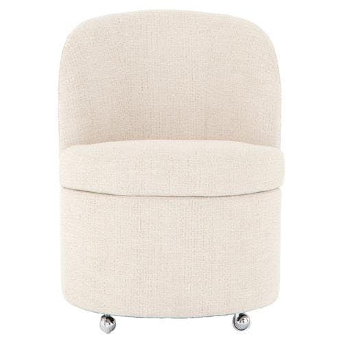 Serenity French Country Cream Upholstered Dining Chair