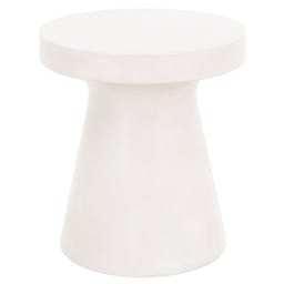 Risy Indoor/Outdoor Round Side Table - Ivory