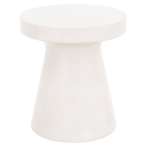 Risy Indoor/Outdoor Round Side Table - Ivory