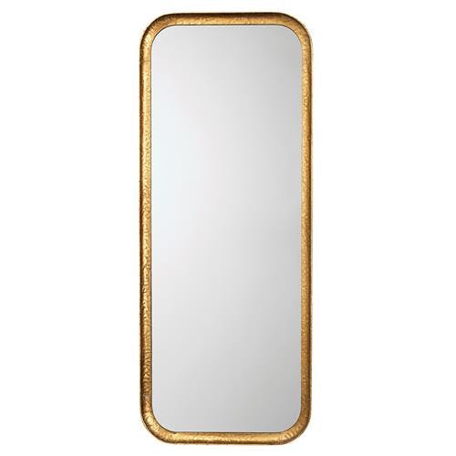 Capital Iron Rectangle Mirror, Gold Leaf Metal