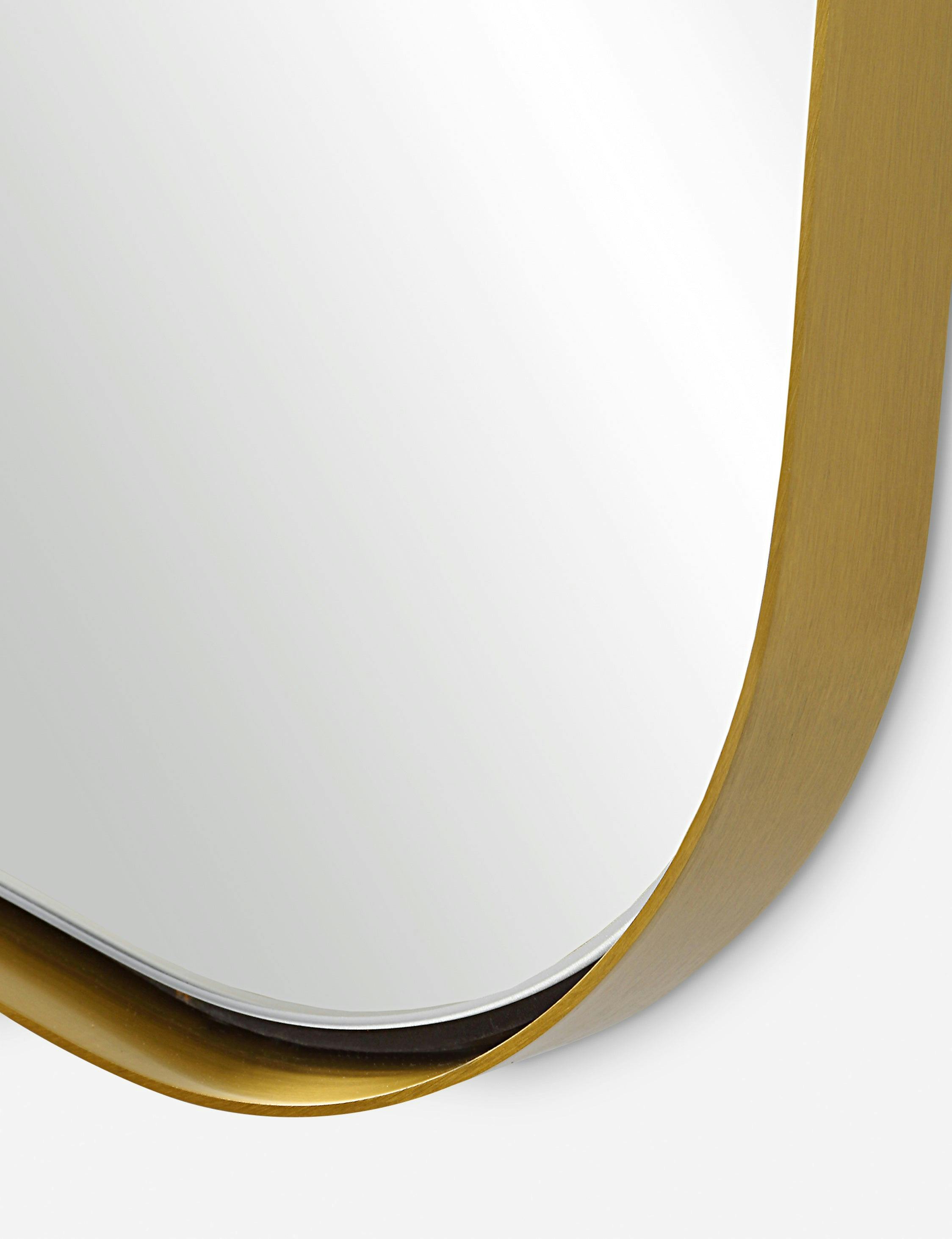 Belvoir Contemporary Full Length Wood Mirror in Gold