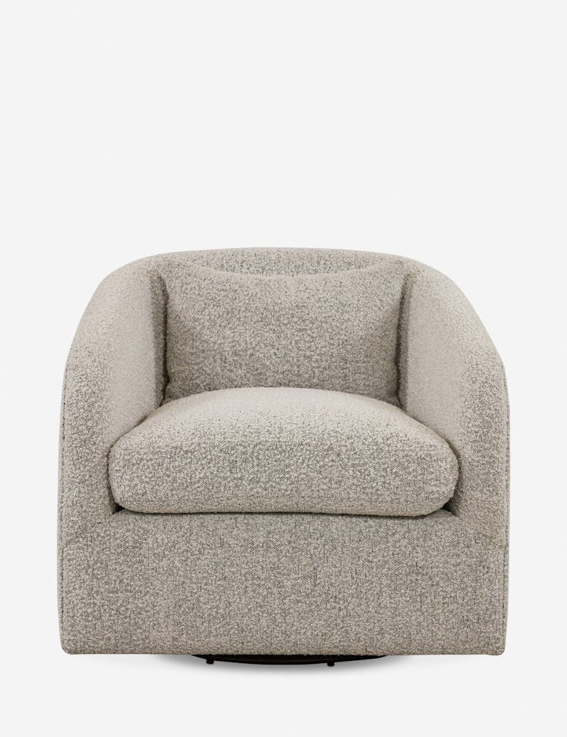 Ren Swivel Chair - Gray Boucle