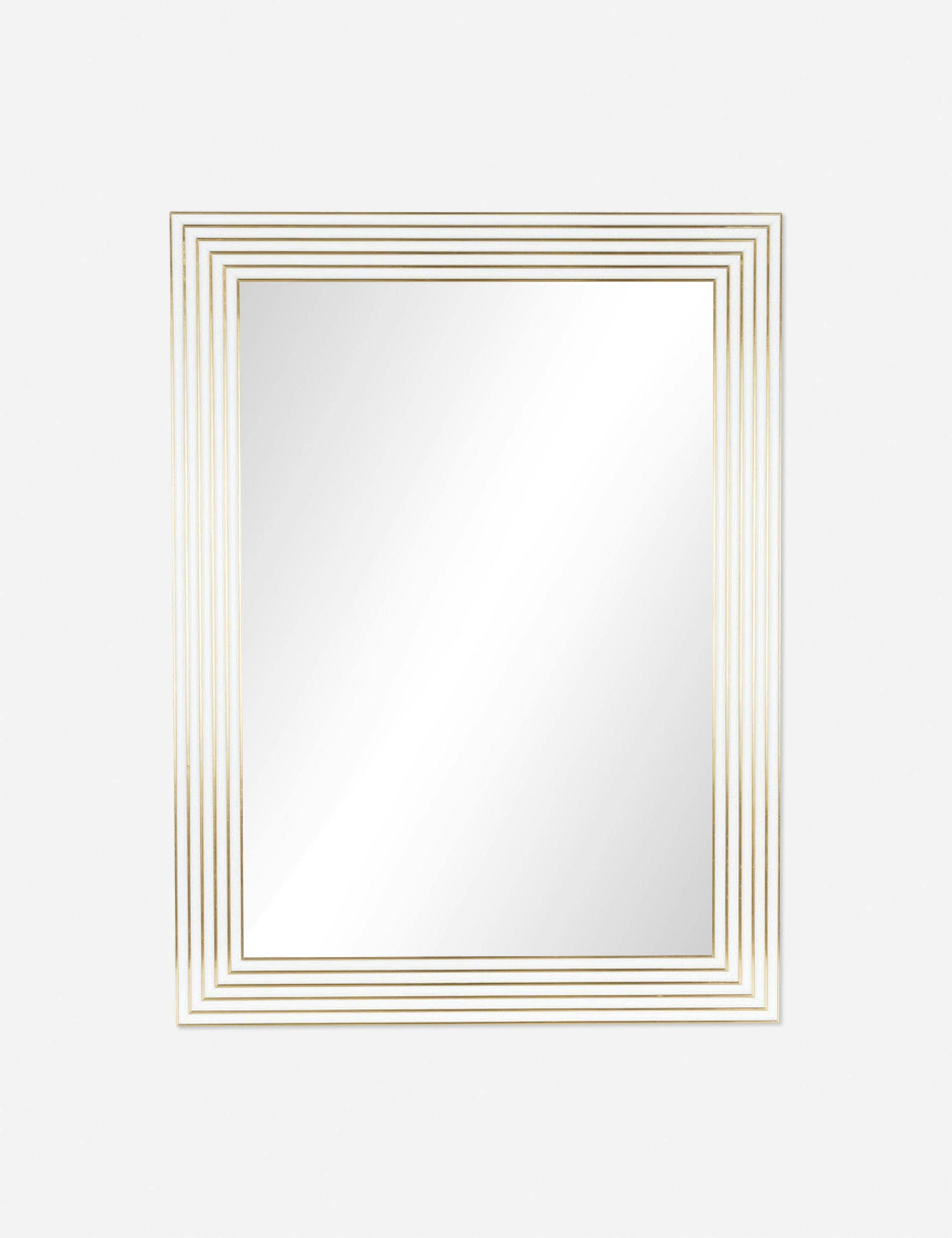 Kataleya White Wall Mirror