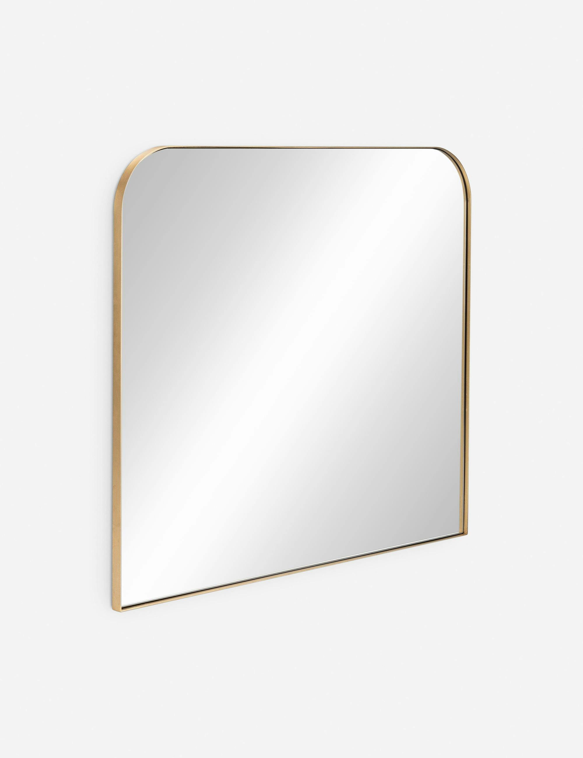 Sleek Gold Rectangular Vanity Dresser Mirror 36"x40"
