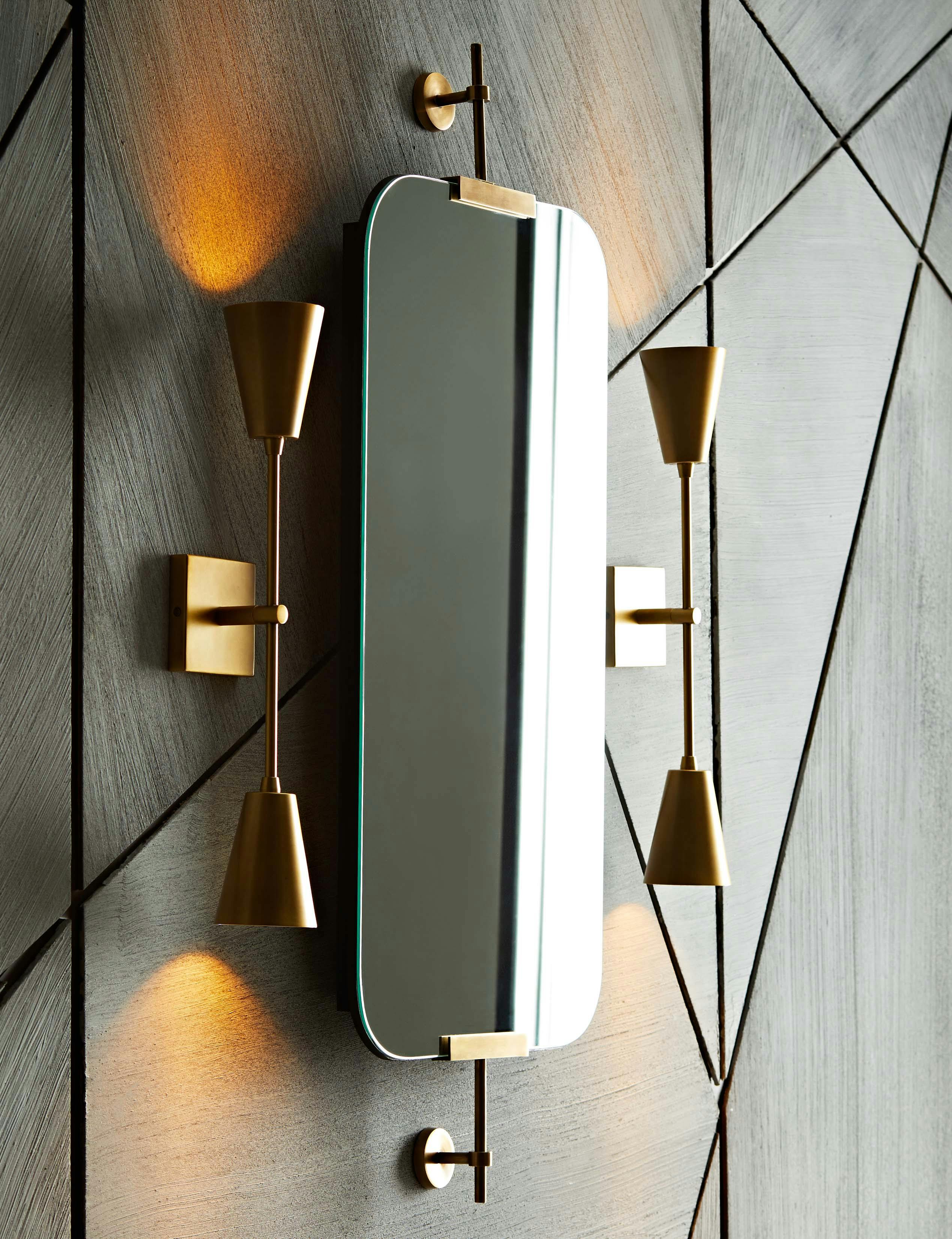 Madden Refined Bronze Rectangular Bathroom Mirror