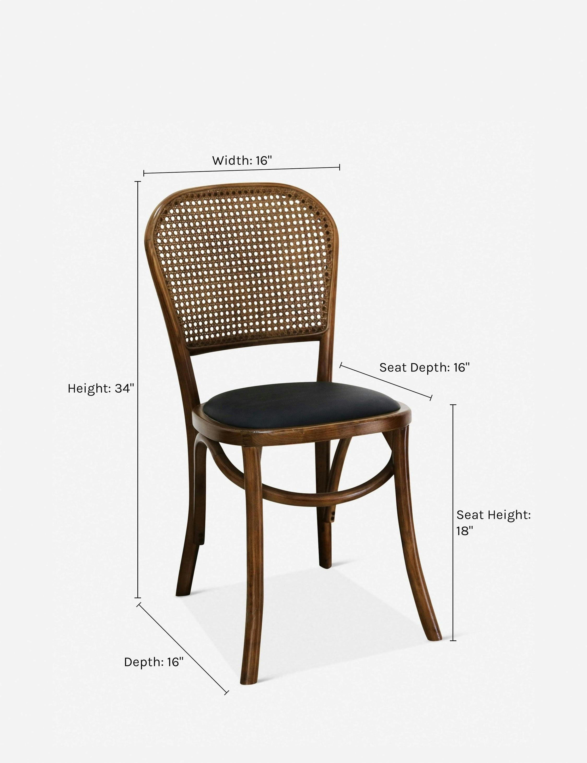 Polyurethane Side Chair in Light Brown
