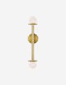 Nodes Double Sconce by Kelly Wearstler - Burnished Brass