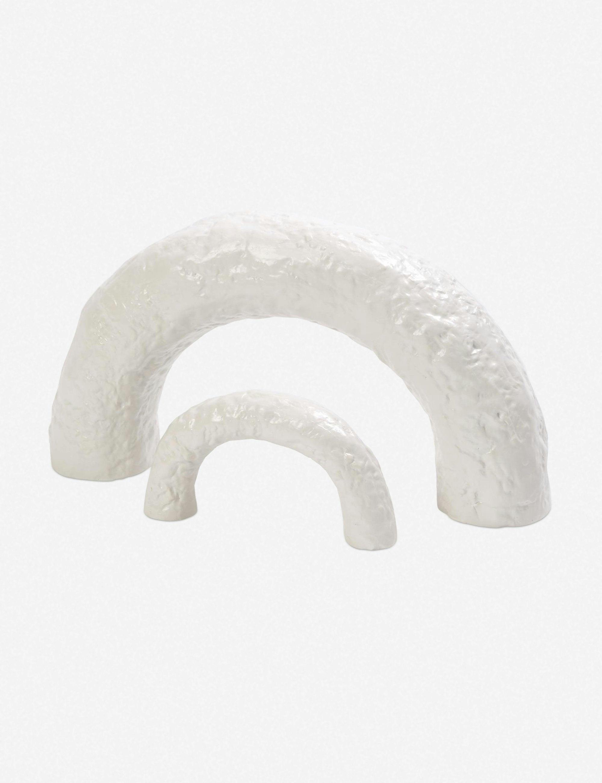 Germain Large Matte White Ceramic Arch Sculpture