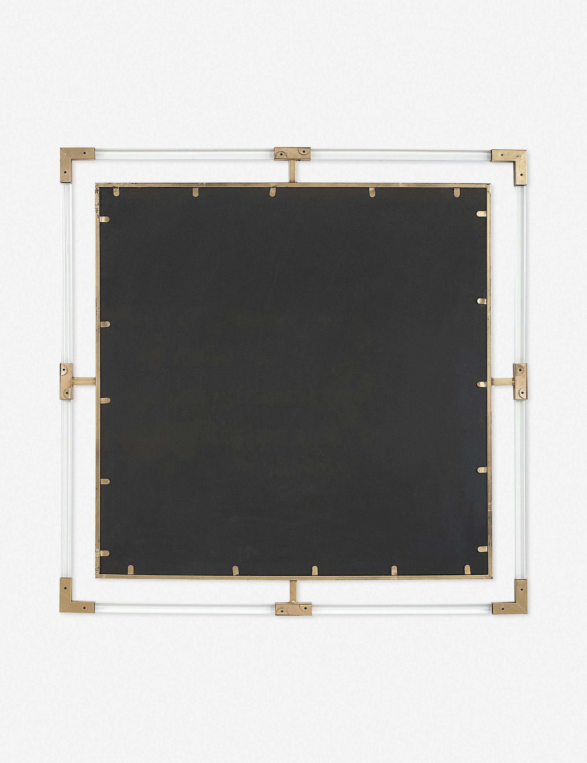 Hyperion Square Mirror - Gold