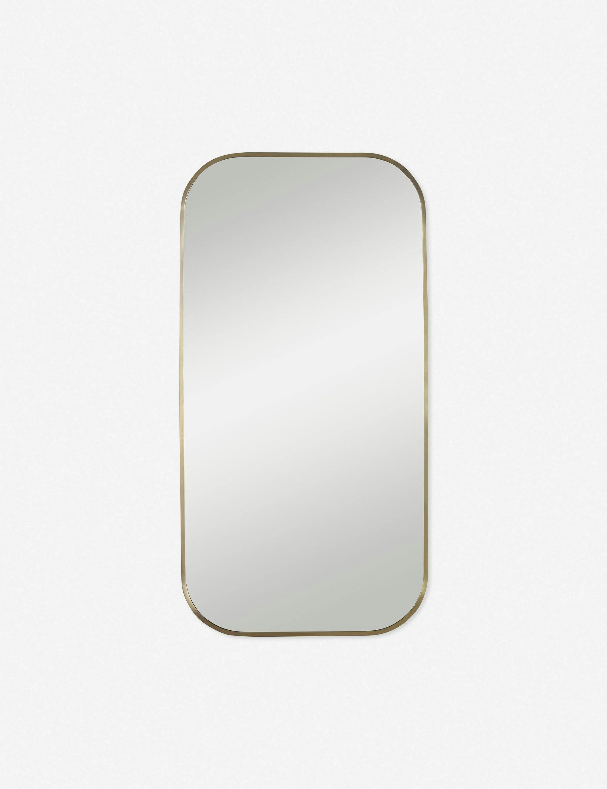Dion 21"x41" Brass Rectangular Wall Mirror