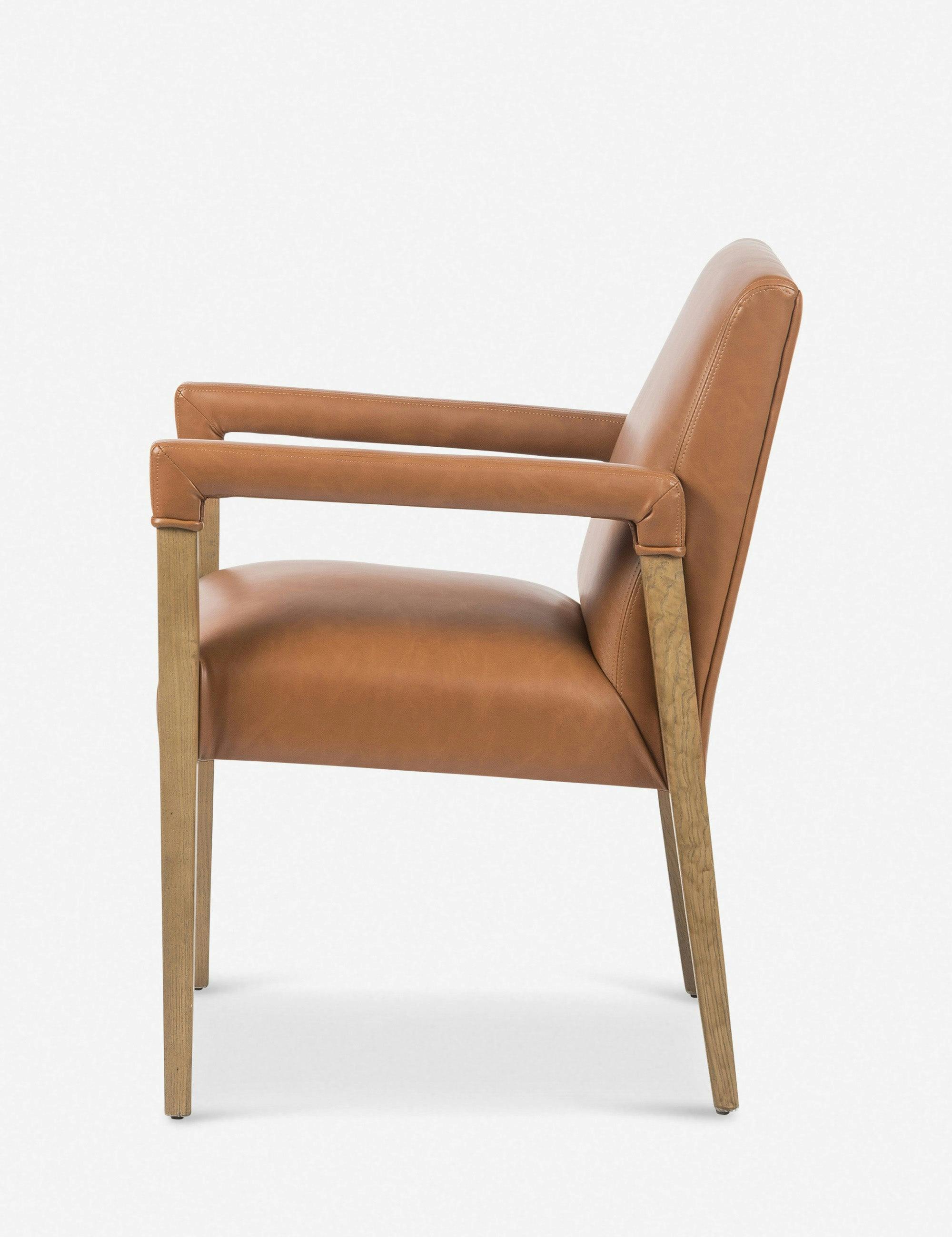 Sierra Butterscotch Leather Upholstered Arm Chair