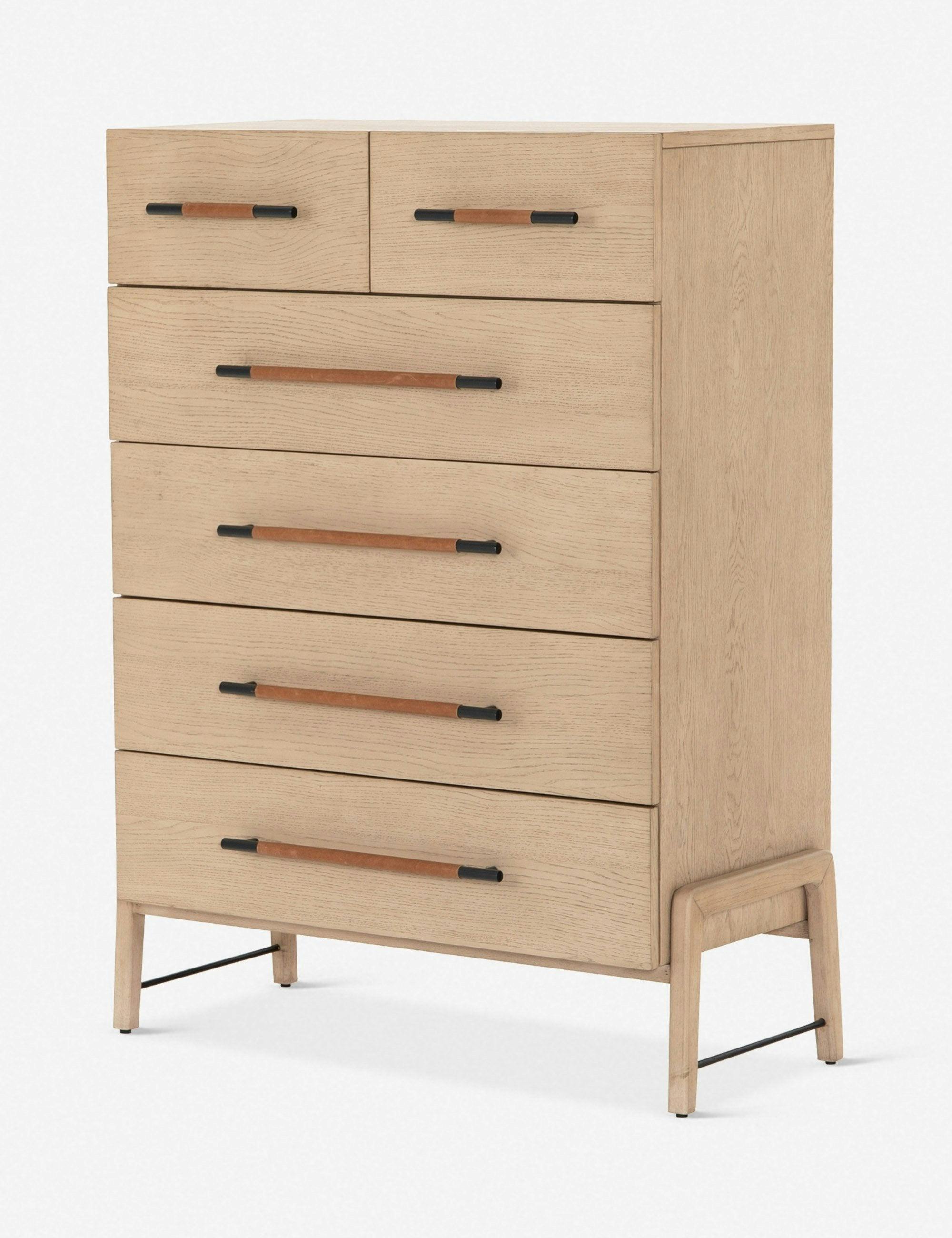 Avalon 36.5" Yucca Oak Tall 6-Drawer Dresser