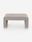Gavin 36" Orly Natural Large Square Ottoman