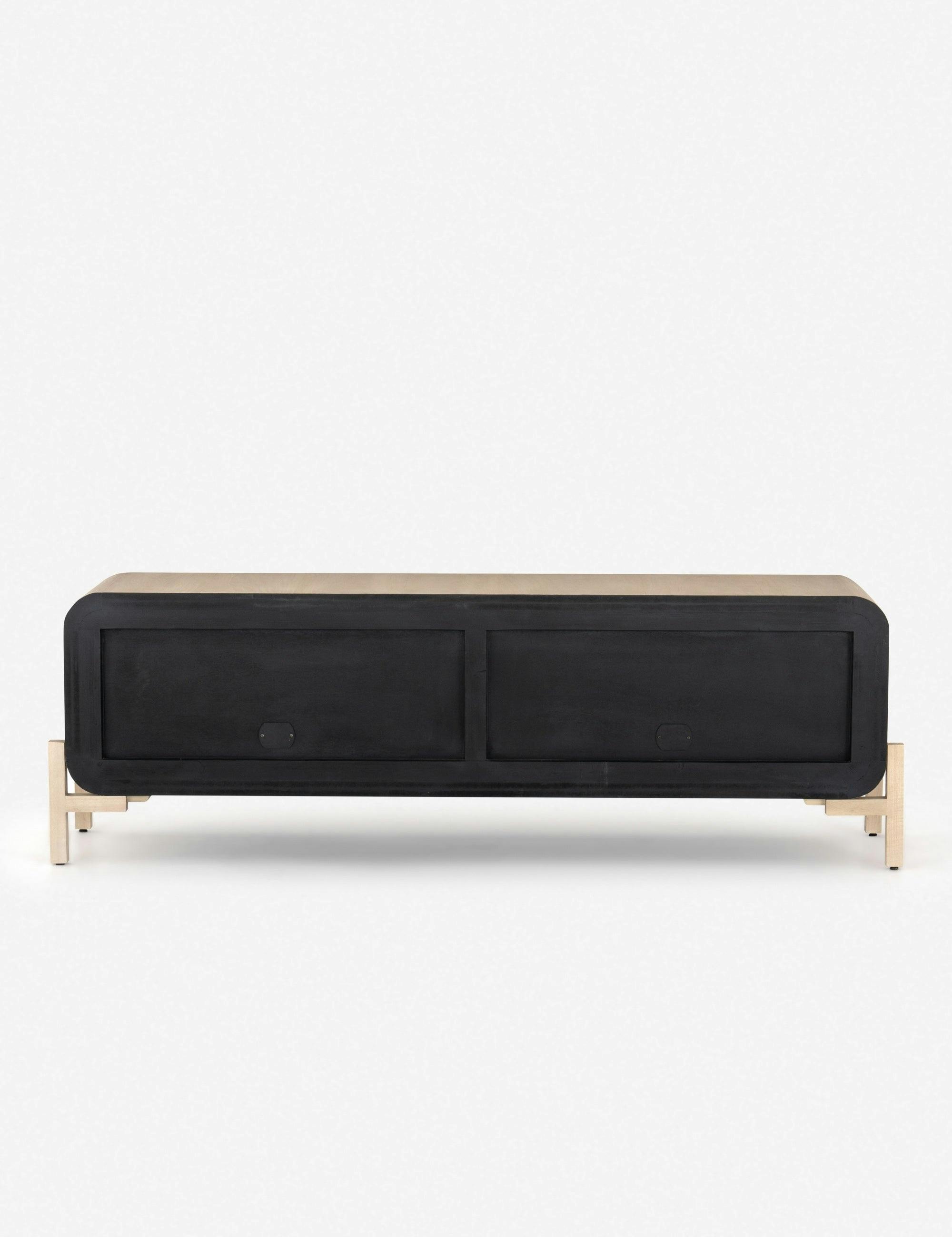 Sky Mosaic-Inspired Natural Wood Media Console